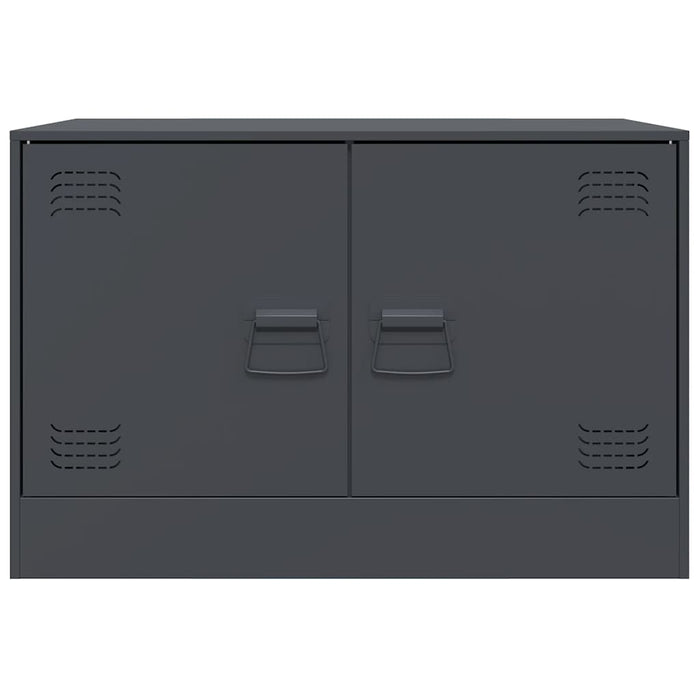 TV Cabinets 2 pcs Anthracite 67x39x44 cm Steel