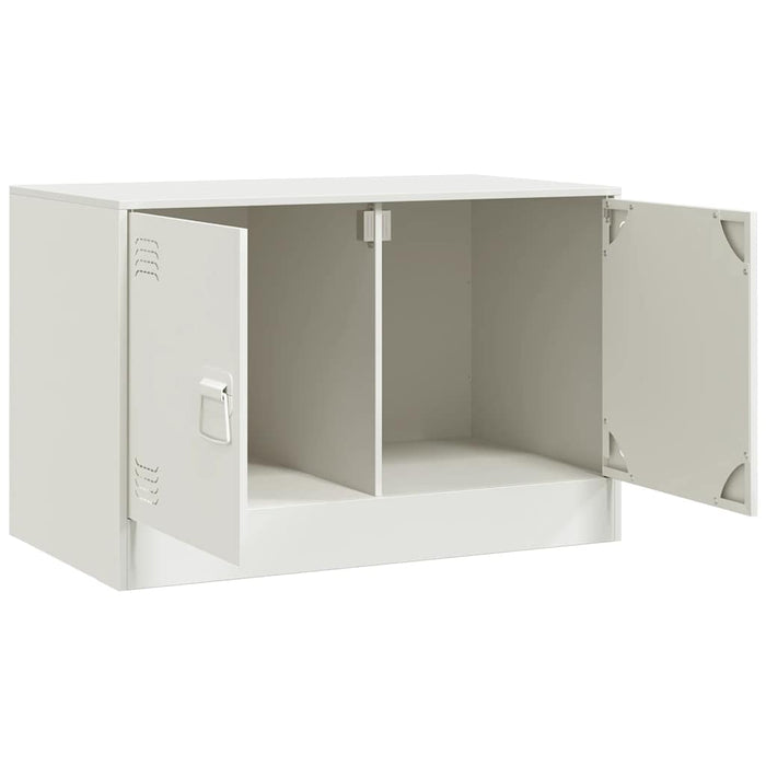 TV Cabinet White 67x39x44 cm Steel