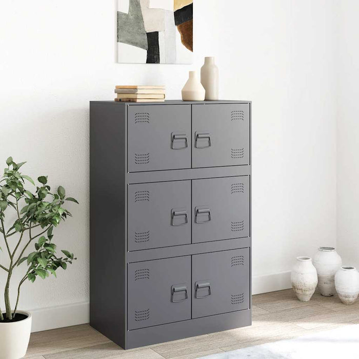 Sideboard Anthracite 67x39x107 cm Steel