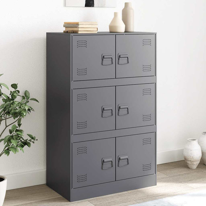 Sideboard Anthracite 67x39x107 cm Steel