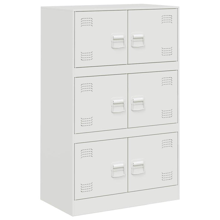 Sideboard White 67x39x107 cm Steel