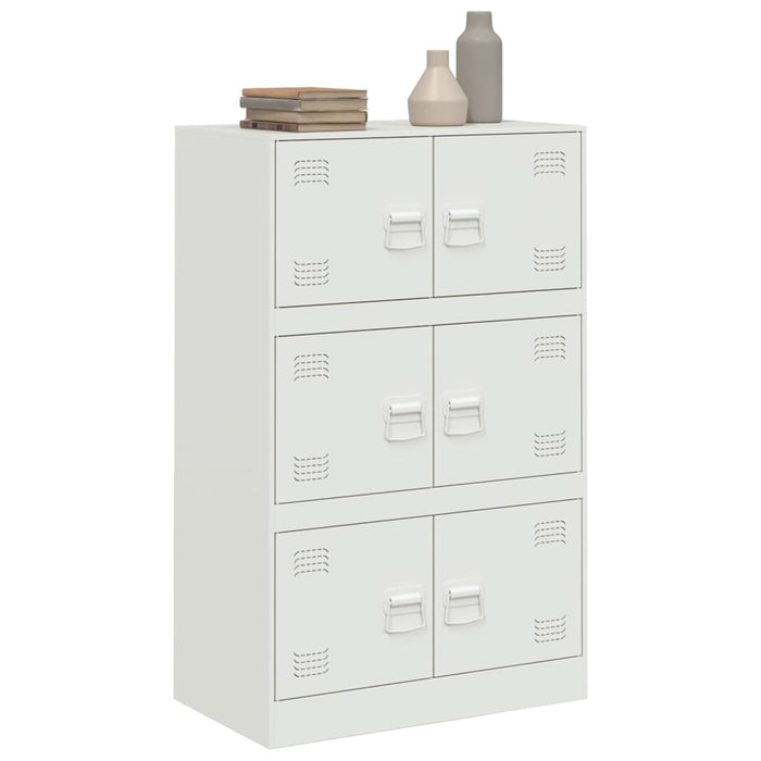 Sideboard White 67x39x107 cm Steel