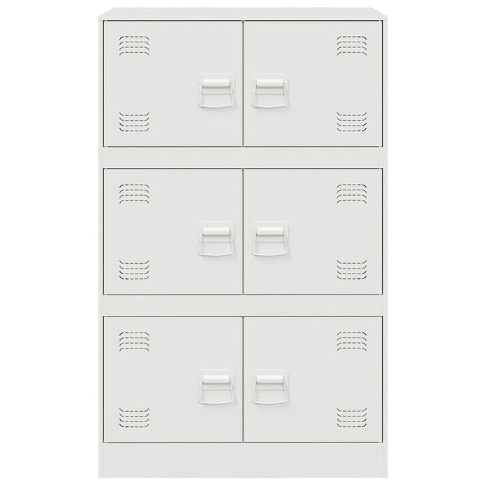 Sideboard White 67x39x107 cm Steel