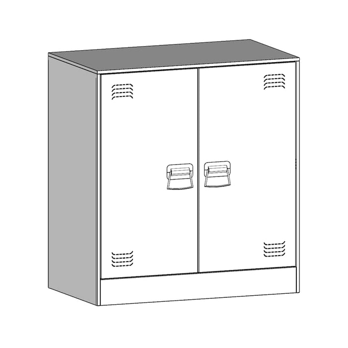 Бюфет Розов 67x39x73 см Стомана