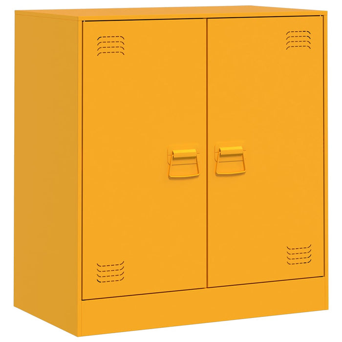 Sideboard Mustard Yellow 67x39x73 cm Steel