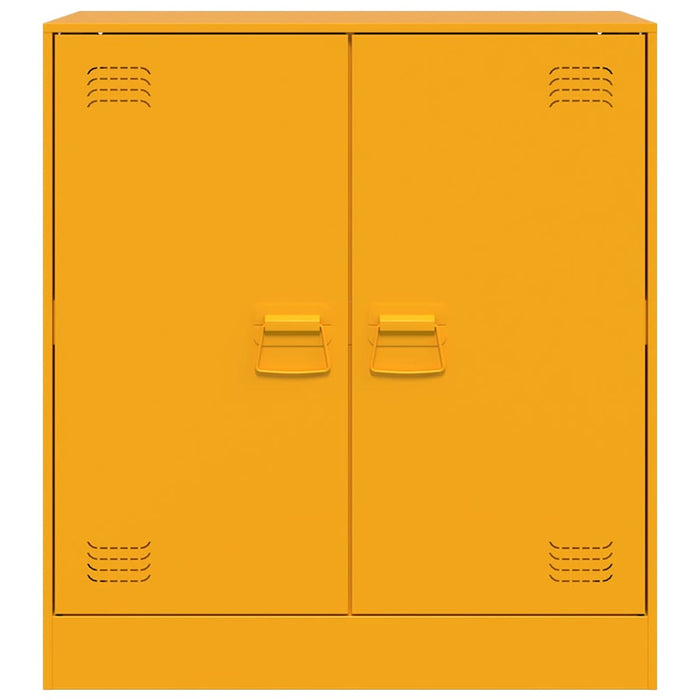 Sideboard Mustard Yellow 67x39x73 cm Steel