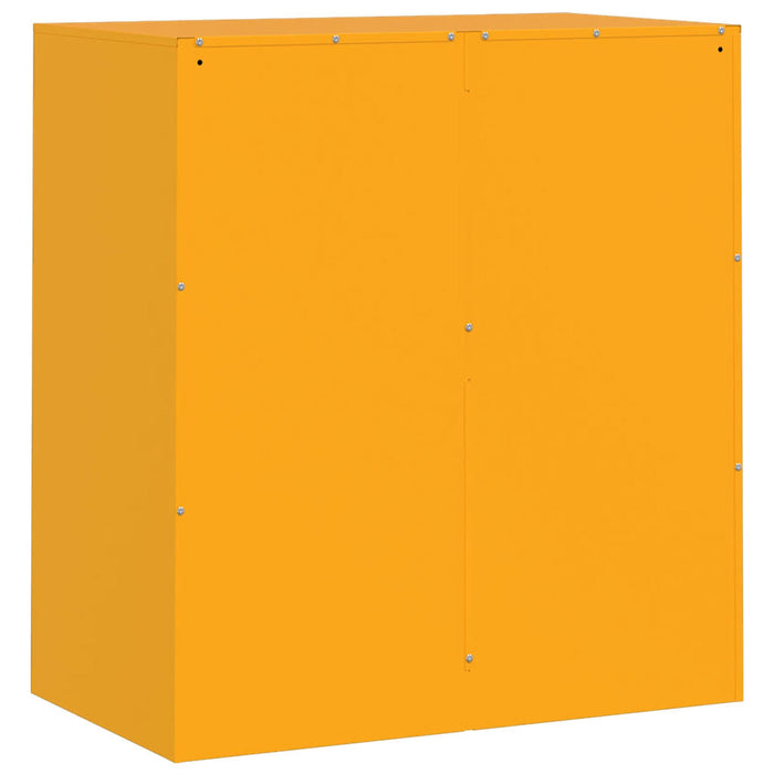 Sideboard Mustard Yellow 67x39x73 cm Steel