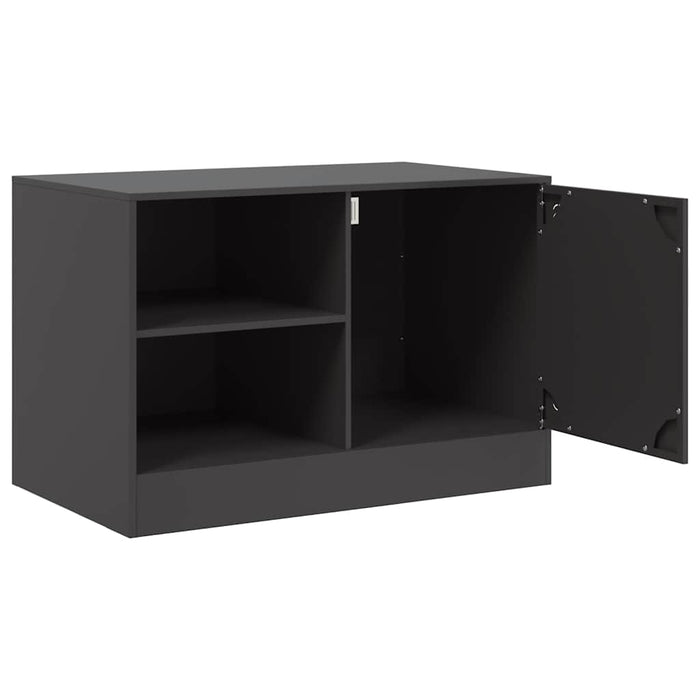 TV Cabinet Black 67x39x44 cm Steel