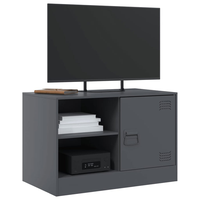 TV Cabinets 2 pcs Anthracite 67x39x44 cm Steel