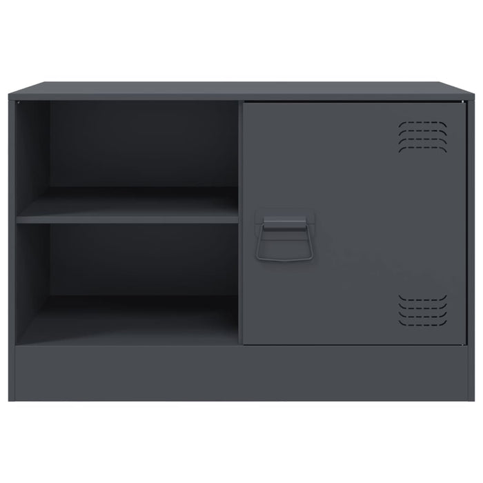 TV Cabinets 2 pcs Anthracite 67x39x44 cm Steel