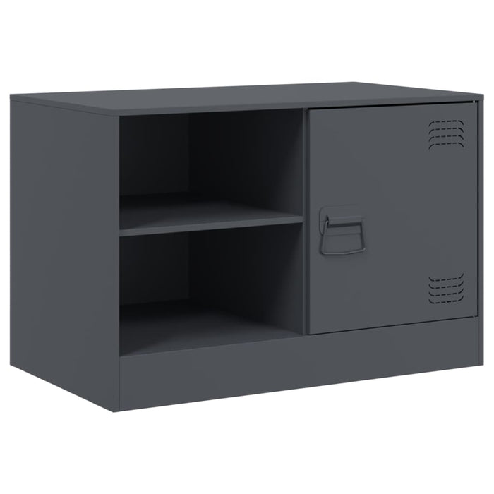 TV Cabinets 2 pcs Anthracite 67x39x44 cm Steel