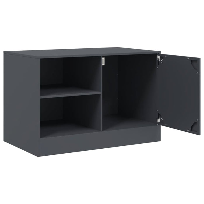 TV Cabinets 2 pcs Anthracite 67x39x44 cm Steel