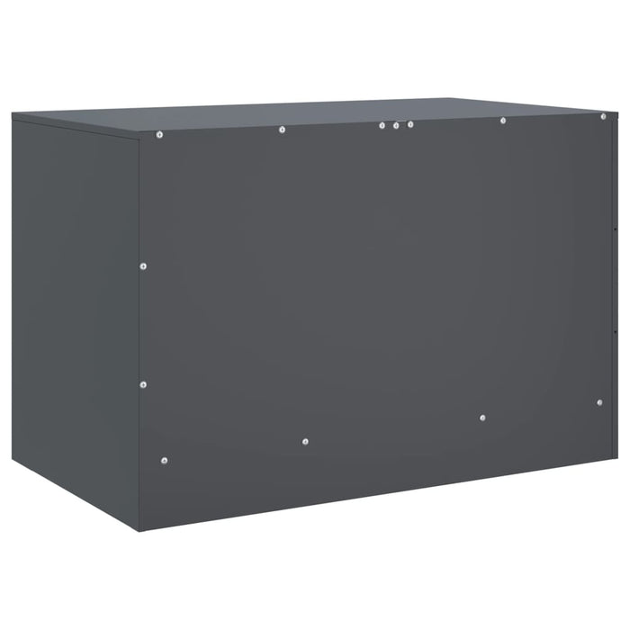 TV Cabinets 2 pcs Anthracite 67x39x44 cm Steel