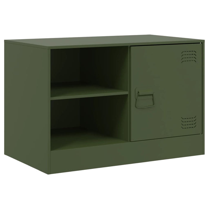 TV Cabinet Olive Green 67x39x44 cm Steel