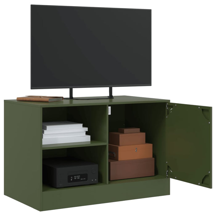 TV Cabinet Olive Green 67x39x44 cm Steel