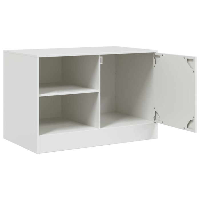 TV Cabinets 2 pcs White 67x39x44 cm Steel