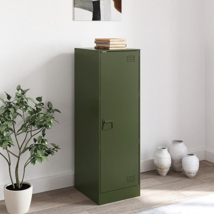 Sideboard Olive Green 34.5x39x107 cm Steel