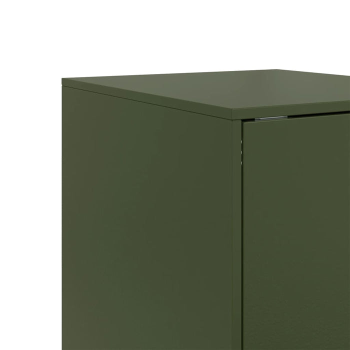 Sideboard Olive Green 34.5x39x107 cm Steel