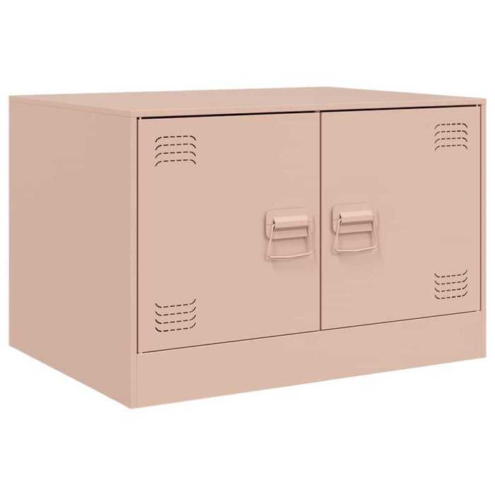 Coffee Table Pink 67x50x44 cm Steel