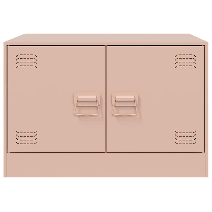 Coffee Table Pink 67x50x44 cm Steel