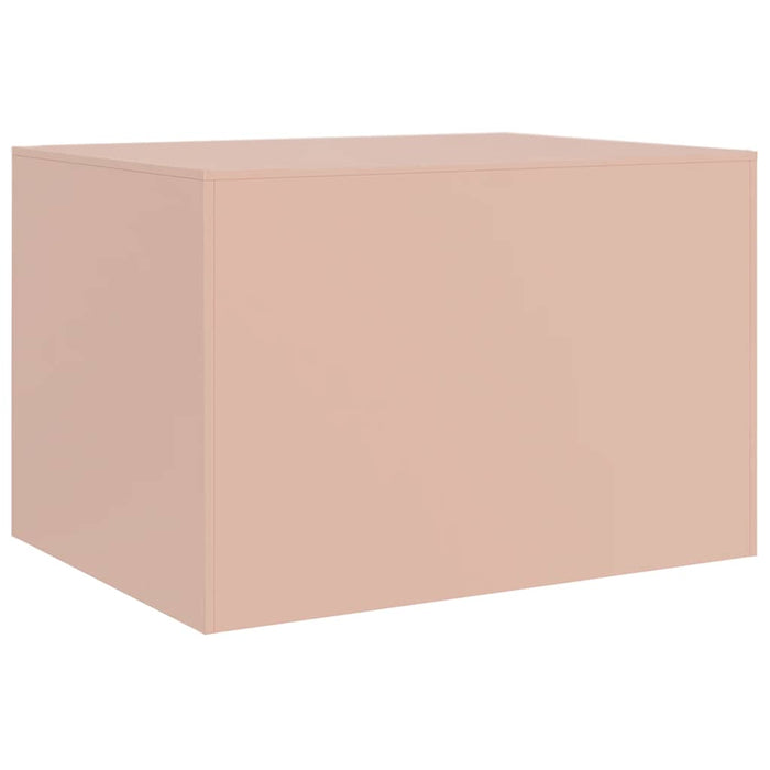 Coffee Table Pink 67x50x44 cm Steel