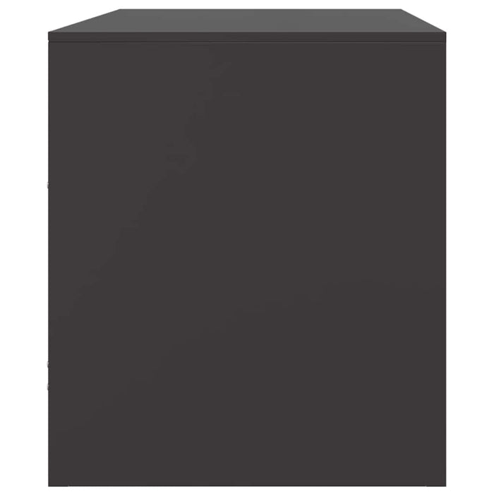 TV Cabinet Black 67x39x44 cm Steel