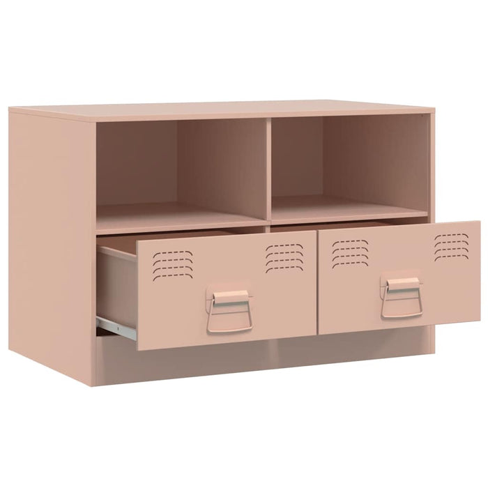 TV Cabinets 2 pcs Pink 67x39x44 cm Steel