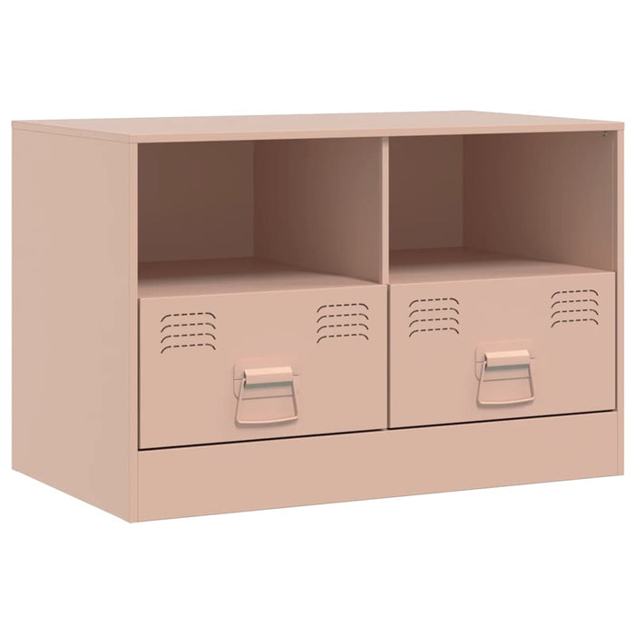 TV Cabinets 2 pcs Pink 67x39x44 cm Steel