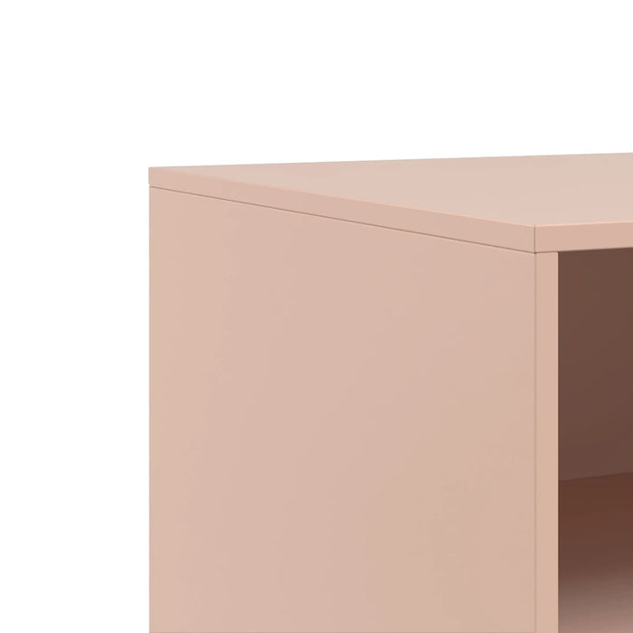 TV Cabinets 2 pcs Pink 67x39x44 cm Steel