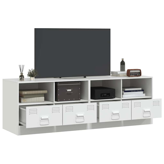 TV Cabinets 2 pcs White 67x39x44 cm Steel