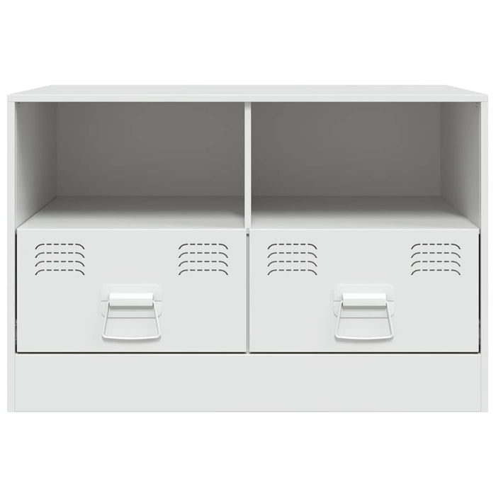 TV Cabinets 2 pcs White 67x39x44 cm Steel