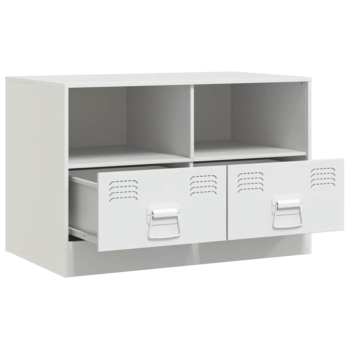 TV Cabinets 2 pcs White 67x39x44 cm Steel