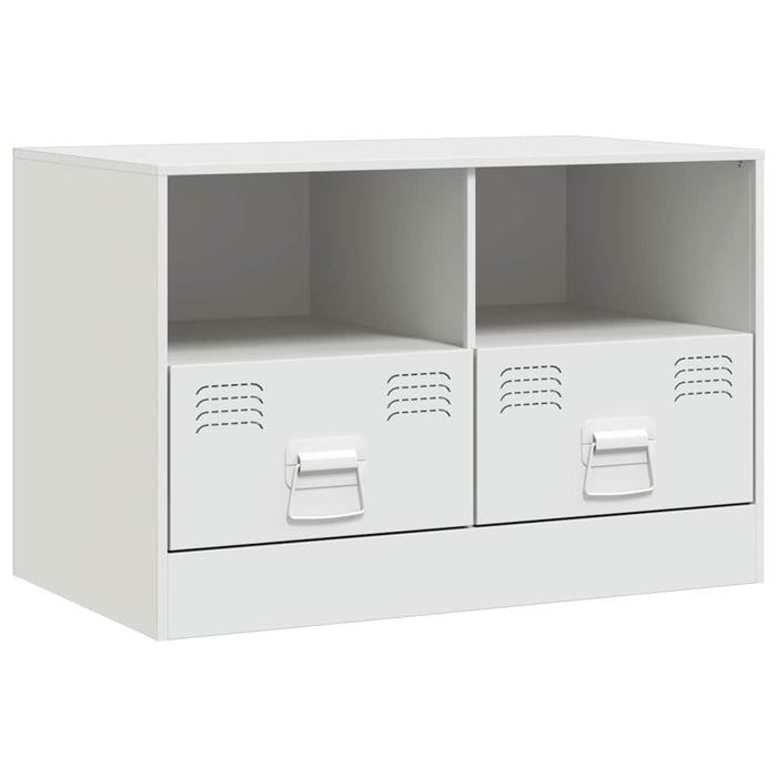 TV Cabinets 2 pcs White 67x39x44 cm Steel