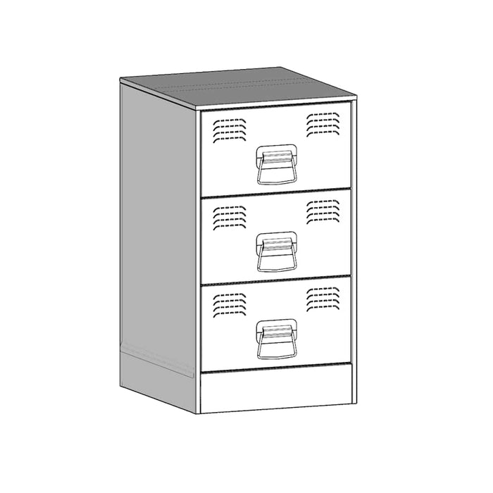 Нощно Шкафче Черно 34,5x39x62 см Стомана