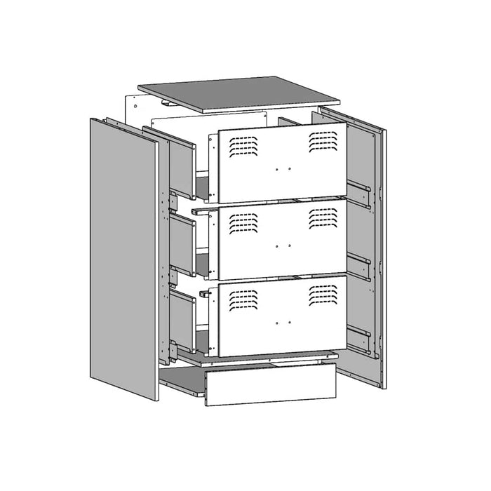 Нощни шкафчета 2 бр маслинено зелено 34,5x39x62 см стомана