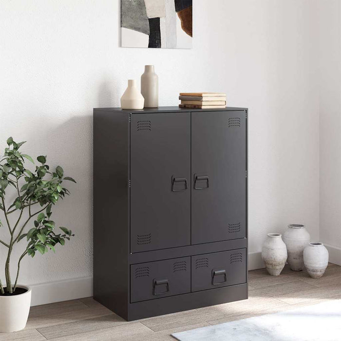 Highboard Black 67x39x95 см стомана