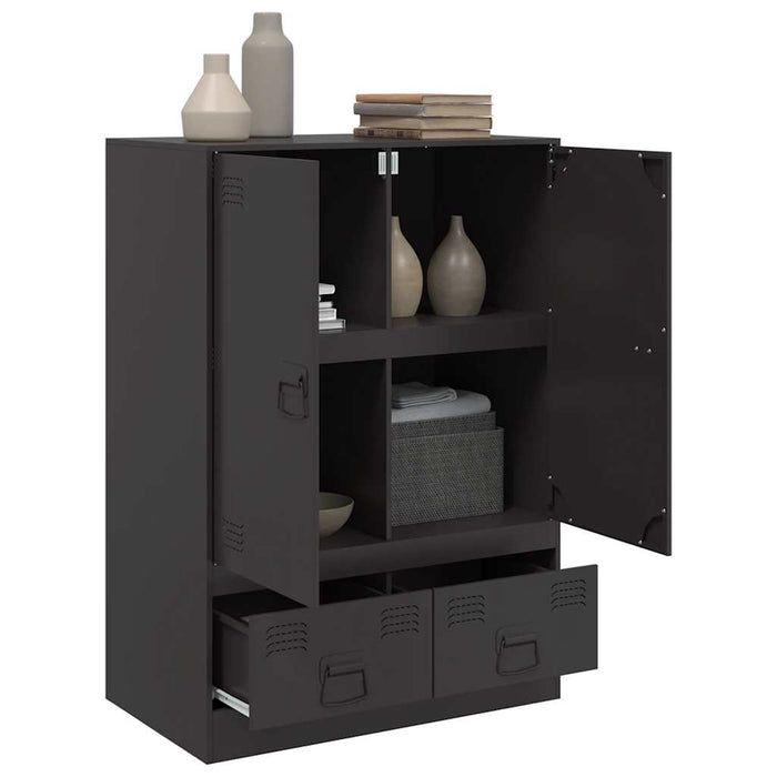 Highboard Black 67x39x95 см стомана