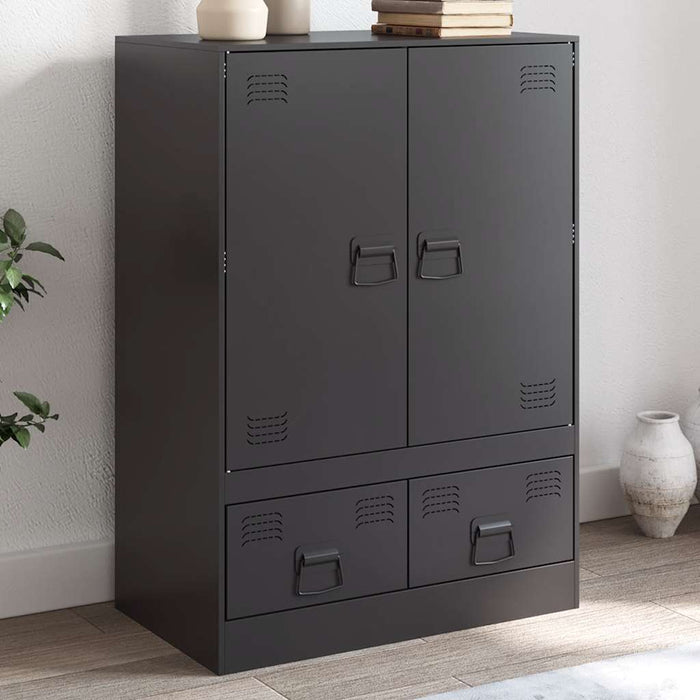 Highboard Black 67x39x95 см стомана