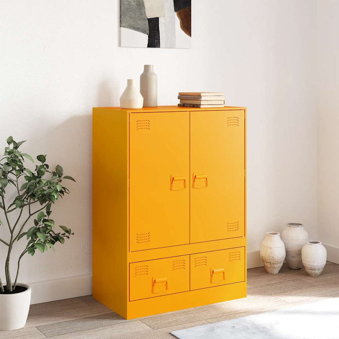 Highboard Mustard Yellow 67x39x95 см стомана