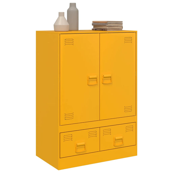 Highboard Mustard Yellow 67x39x95 см стомана