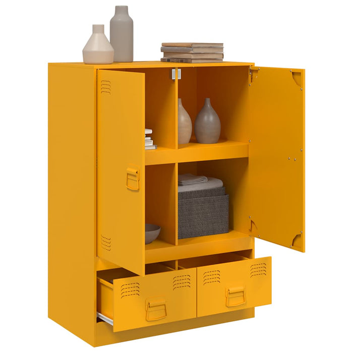 Highboard Mustard Yellow 67x39x95 см стомана