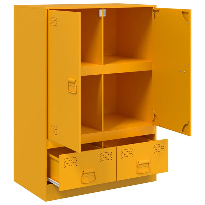 Highboard Mustard Yellow 67x39x95 см стомана