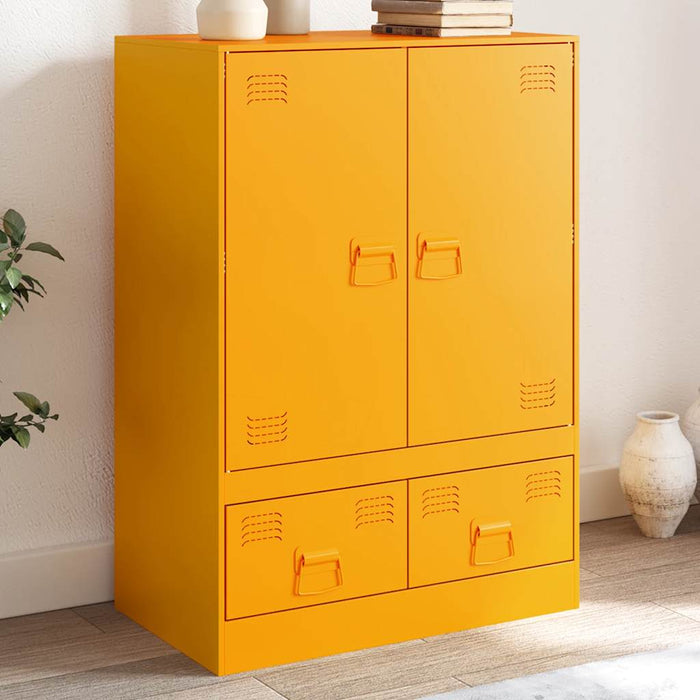 Highboard Mustard Yellow 67x39x95 см стомана