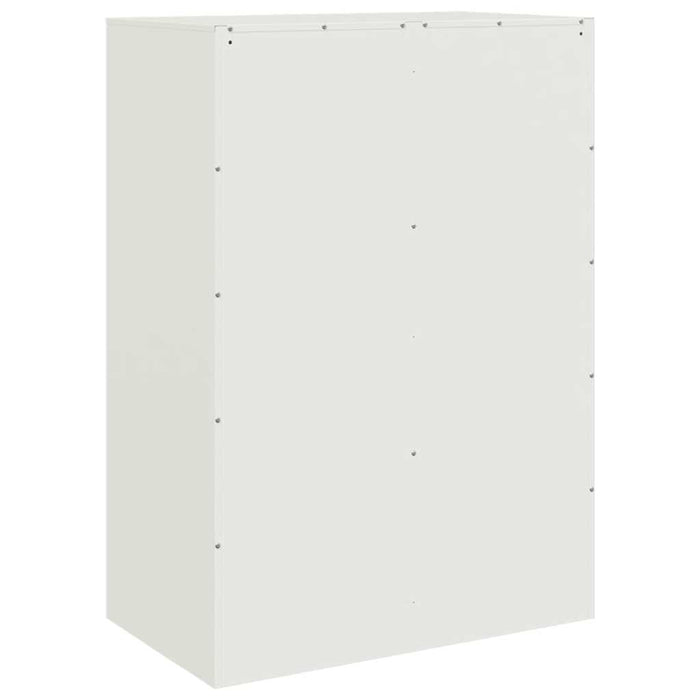 Highboard Бяла 67x39x95 см стомана