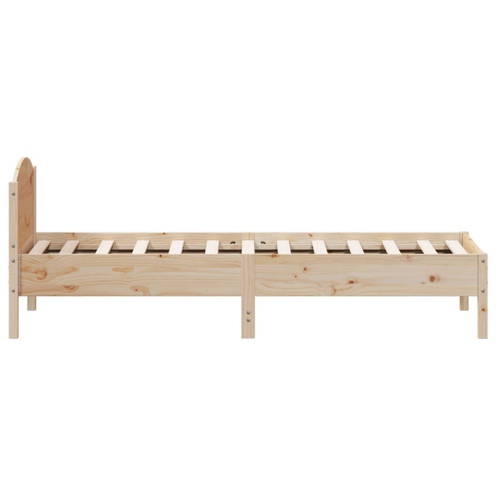 Bed Frame without Mattress 100x200 cm Solid Wood Pine