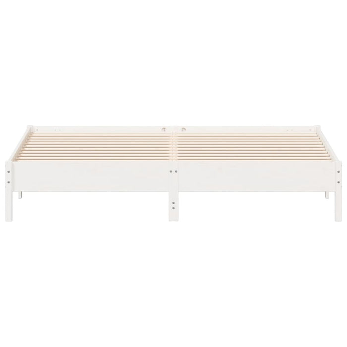 Bed Frame without Mattress White 180x200 cm Super King Solid Wood Pine