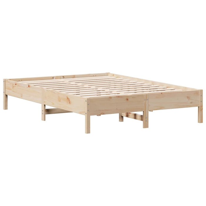 Bed Frame without Mattress 120x200 cm Solid Wood Pine