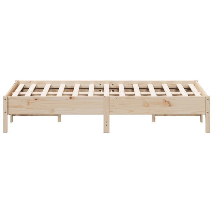 Bed Frame without Mattress 120x200 cm Solid Wood Pine