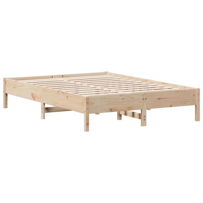 Bed Frame without Mattress 120x200 cm Solid Wood Pine