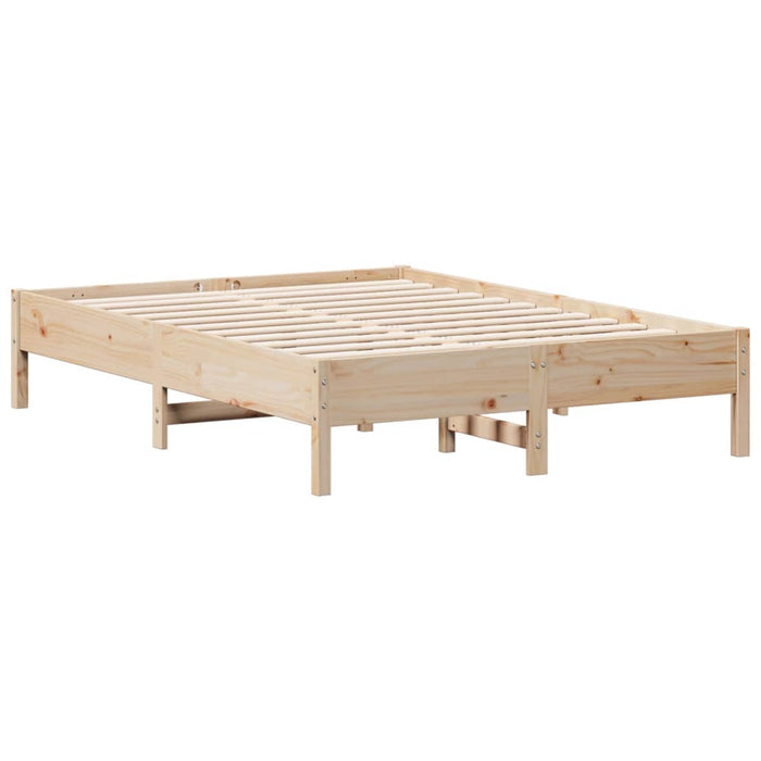 Bed Frame without Mattress 120x190 cm Small Double Solid Wood Pine